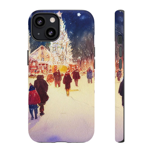 A Christmas Market in Denver Colorado - Impact Resistant Phone Case iPhone 13 Matte